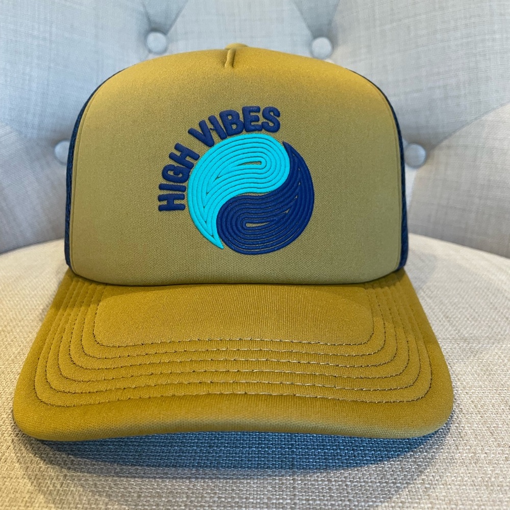 Spiritual Gangster Olive and Teal Trucker Hat